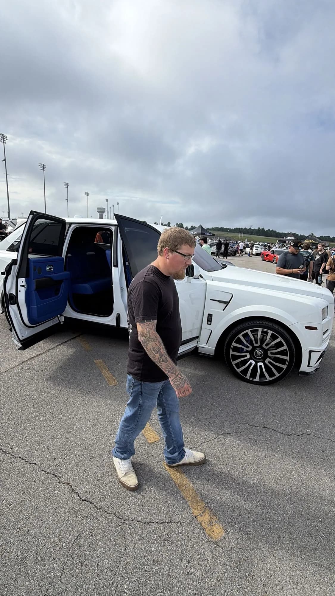 Rolls-Royce Cullinan with the doors open