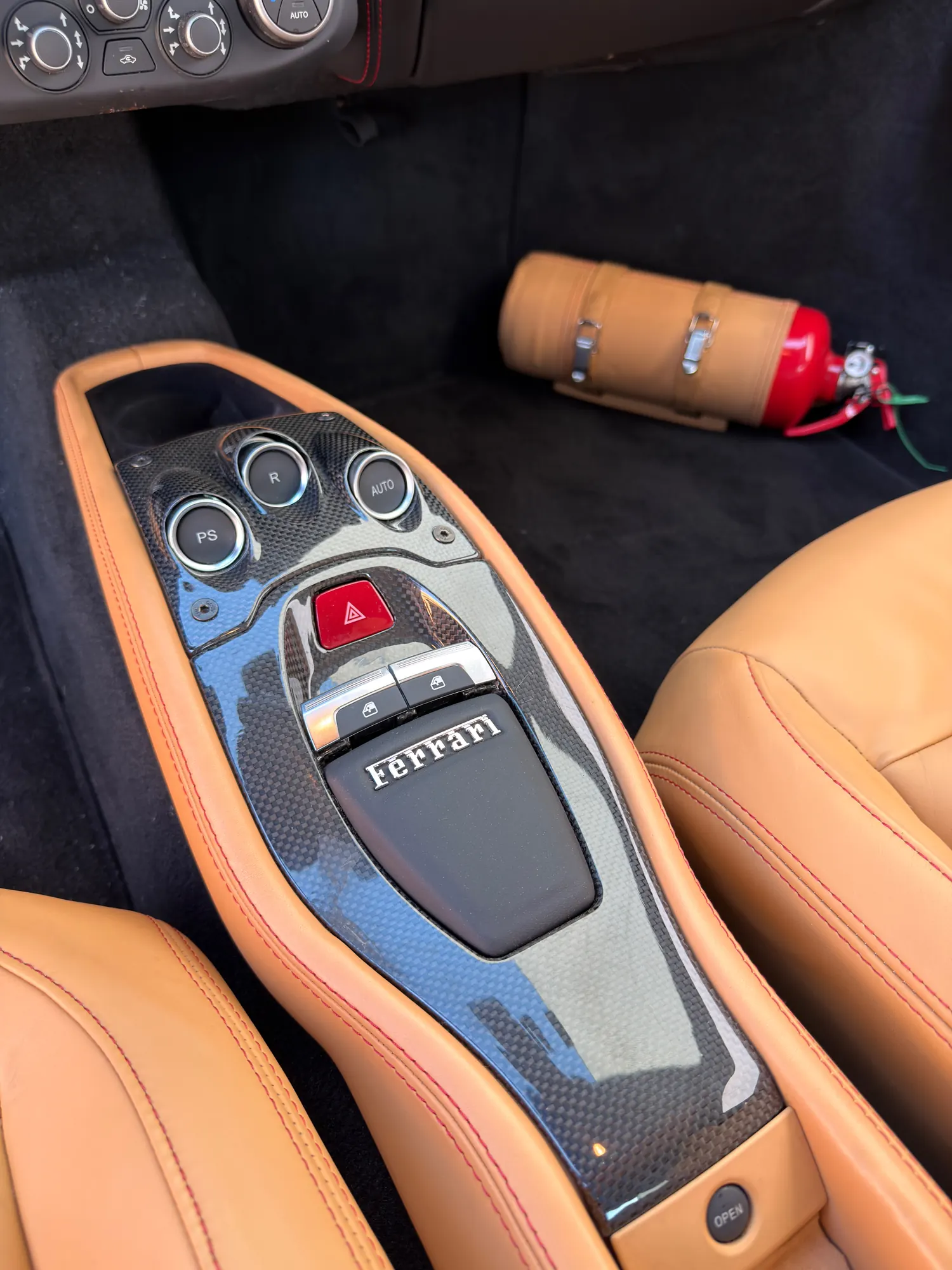 Ferrari 458 interior detail