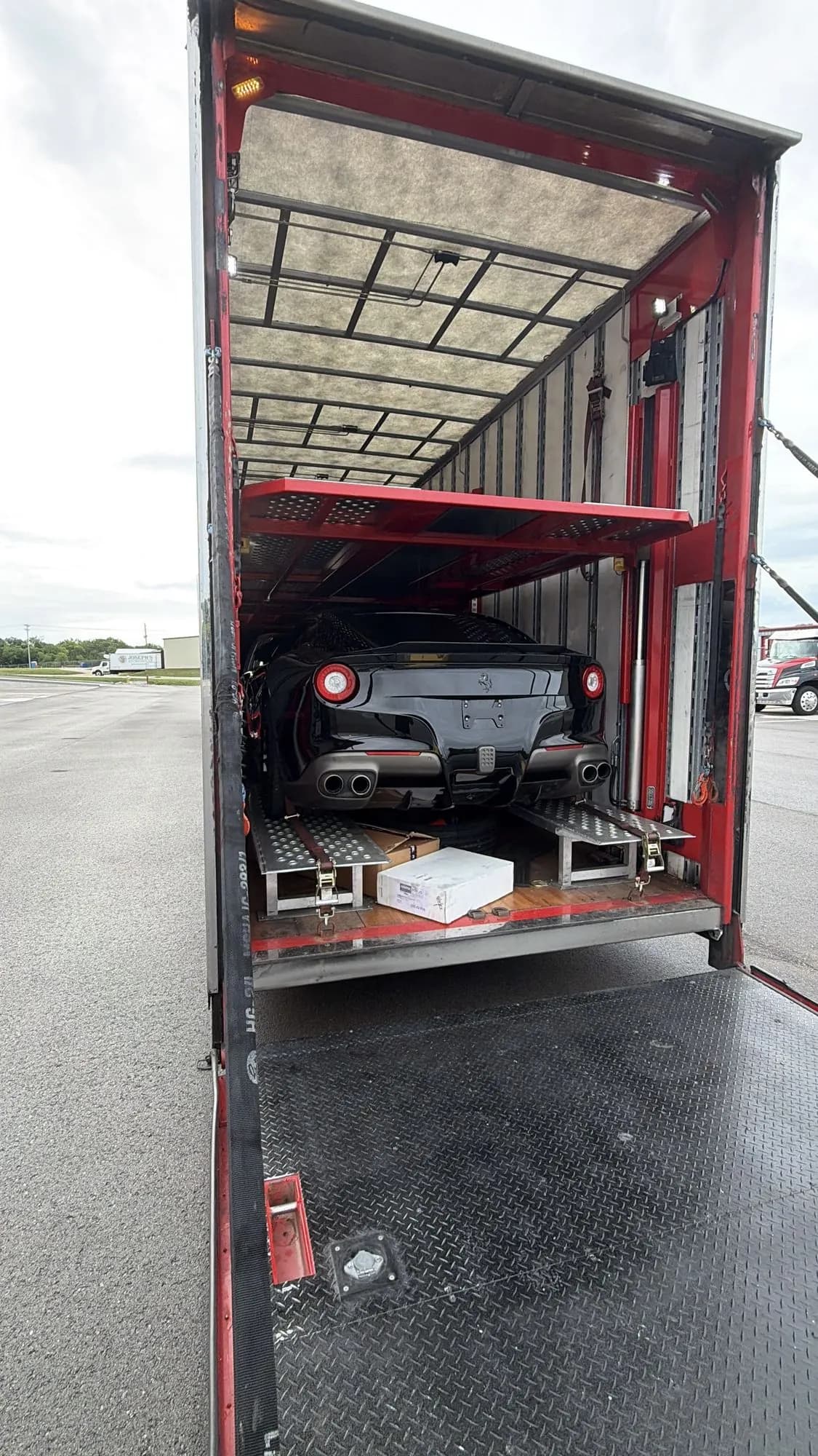 Coming off the transporter